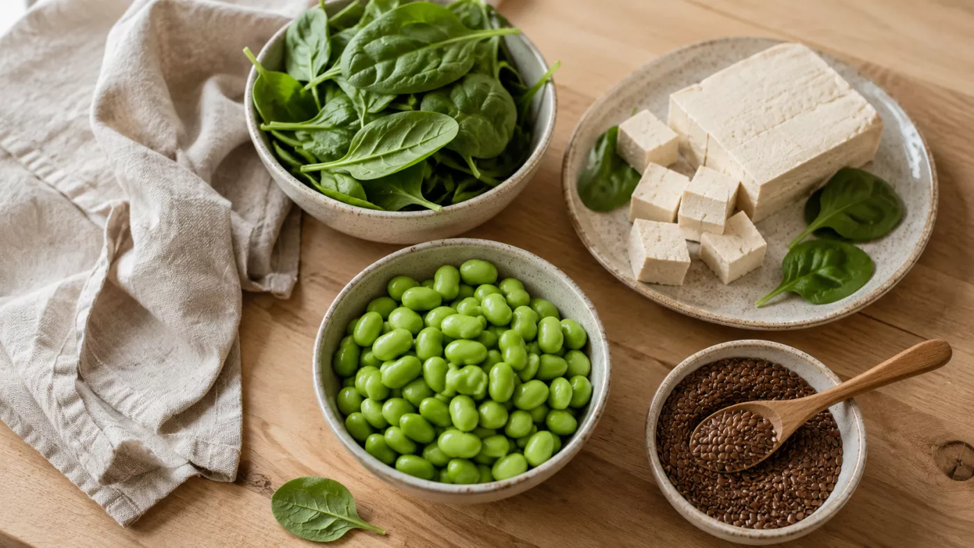 Sueurs nocturnes pendant les règles et la périménopause : pourquoi ça arrive et ce qui aide vraiment 1 Aliments riches en phytoœstrogènes