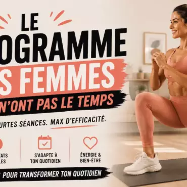 Le programme des femmes qui n’ont pas le temps : 4 semaines, séances express